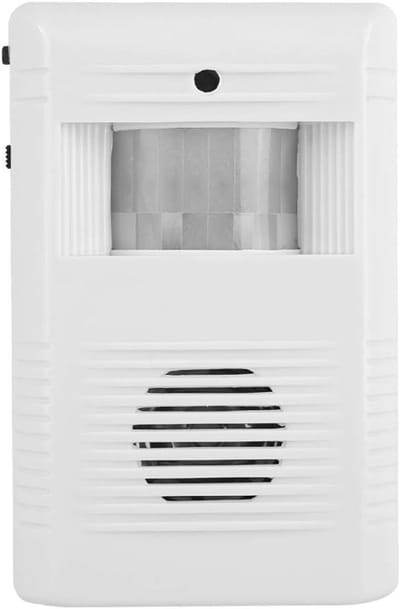 Draadloze Welkom Deurbel met Bewegingssensor, Alarmgeluid en 2 Volumestanden - 1 Ontvanger en 1 Sensor voor Bedrijven en Huizen
