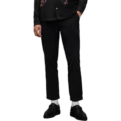AllSaints Sleid Trouser Black Size: W28 | Tailored Pants Outlet | Heren | Zwart