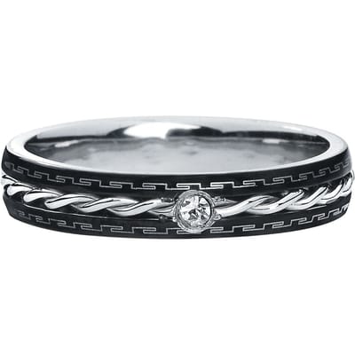 etNox Ring - Fine Steel Ring - voor Vrouwen - standaard