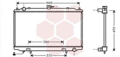 Van Wezel - RADIATOR VOOR NISSAN MAXIMA 1995-2000 214100L810