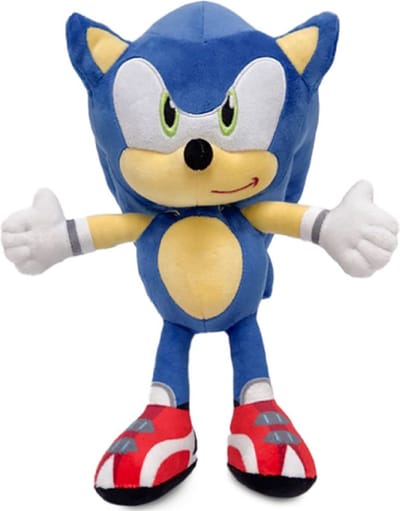 Sonic – Sonic The Hedgehog Pluche Knuffel 23 cm {Sonic the Hedgehog 2 Plush Toy | Speelgoed knuffeldier knuffelpop voor kinderen jongens meisjes | Sonic De Egel | Silver, Knuckles, Shadow, Miles Tails Prower , Amy, Dr. Eggman}