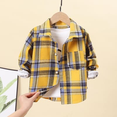 Kinderen Bottoming Shirt T-shirt Lente en Herfst Baby Nieuwe Jongen Cartoon Top Meisje Baby Lange Mouw Kinderkleding 90cm brown