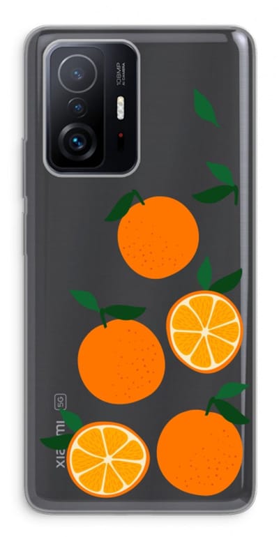 Case Company® - Hoesje geschikt voor Xiaomi 11T hoesje - Will you be my clementine - Soft Cover Telefoonhoesje - Bescherming aan alle Kanten en Schermrand