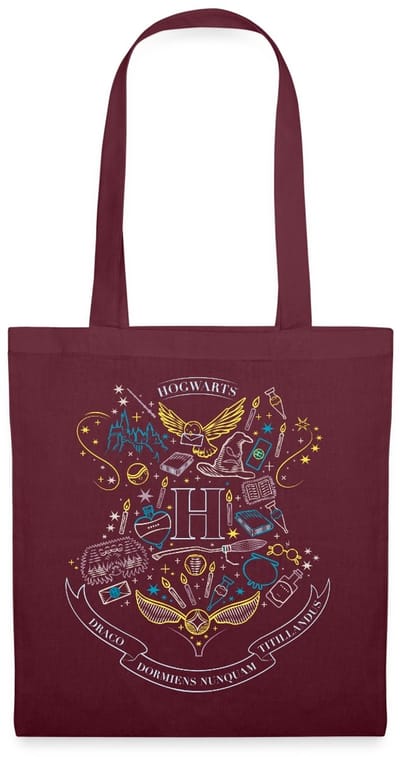 Harry Potter Hogwarts onderdelen Tas Van Stof Schoudertas