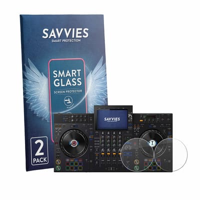 2 Stuks Savvies Screenprotector - geschikt voor AlphaTheta XDJ-AZ (Jog) - beschermfolie glas transparant