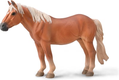 COLLECTA Figurine - Noriker Merrie Kastanjebruin - 1:20 - Paarden - Handgeschilderd - Miniatuur