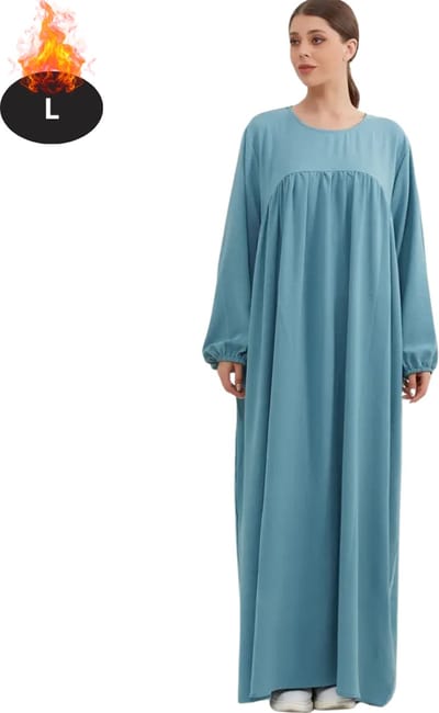 Bovista Islamitische Kleding - Djellaba Dames - Moslim Kleding - Arabisch Dames Kaftan - Alhamdulillah - Lichtgroen L