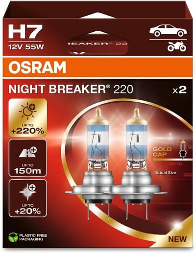 H7 Halogeen Koplamplampen - 220% Meer Helderheid en Wit Licht