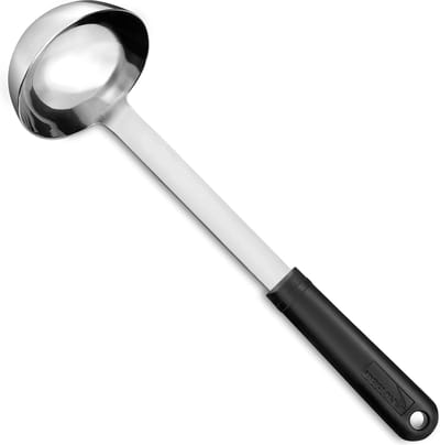 Déglon Ergonomische soeplepel – Veilig en hygiënisch – Stop'Glisse technologie – Zwart – 32 cm