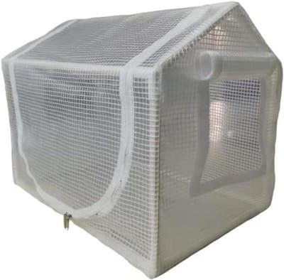 Serrehoes Vervanging - Mini Kas - Planten Beschermen - Versterkt PVC/PE Materiaal - 60x40x50cm - Wit