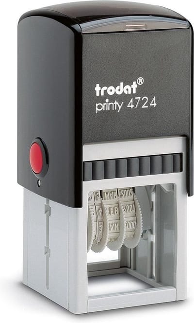 Trodat Printy 4724/D Groen - Stempels - Datum stempel Nederlands - Stempel afbeelding en tekst