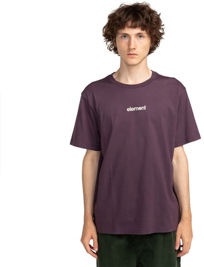 Element Simple Logo T-shirt Met Korte Mouwen Paars L Man