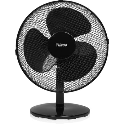 Tafelventilator 30 cm – 3 Snelheden – 85° Oscillatie – Verstelbare Luchtstroom – Tristar VE-5725 – Zwart