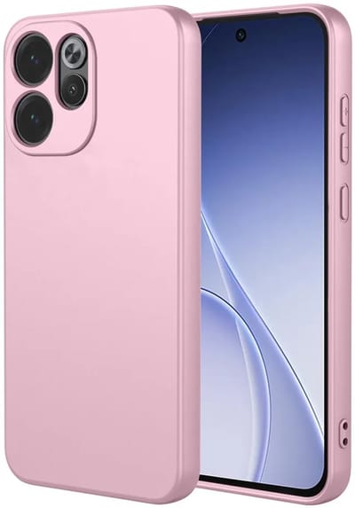 Hoesje geschikt voor Oppo Reno15 F/FS - Phonesta Soft Silk Silicone Back Cover - Roze