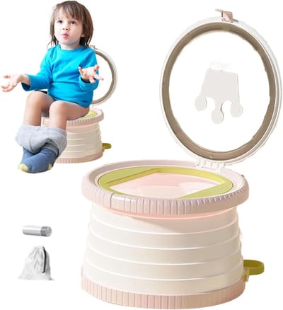 Reispotje voor peuter, opvouwbaar reispotje - toiletbril voor zindelijkheidstraining, compacte potjesstoel voor kinderen, potje trainingsstoel buiten