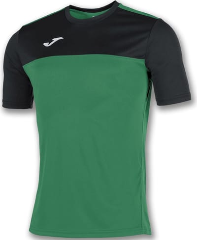 Joma Winner Shirt Korte Mouw Kinderen - Groen / Zwart | Maat: 104-116