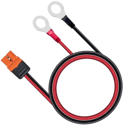 Adapterkabel XT60i O-ring - Verlengkabel Stroom - Sneller Opladen - Overbrugt Stroomlimiet - 150 cm - Zwart