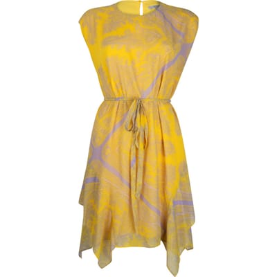 AllSaints Audrina Rafaela Dres Ochre Yellow Size: 42 | Mini Dresses Outlet | Dames | Geel