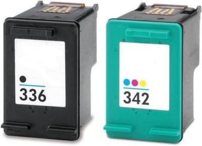 Inktcartridges Geschikt voor HP 336XL / 342XL | 1x Zwart en 1x Kleur Geschikt voor HP DeskJet 5420, 5440, Photosmart C3170, PSC 1507, 1513S