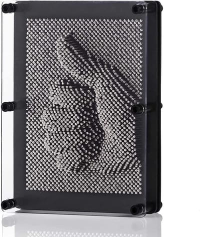 Dailygoods- Nagelspel - 3D-afdrukken - Duurzaam Acrylglas - Creatieve Sculpturen - Cool Cadeau - Afmetingen 176 x 127 x 47 mm - Pin Art