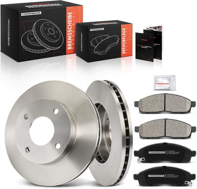 Frankberg 2x remschijven 4x remblokken vooras voor Nissan NV