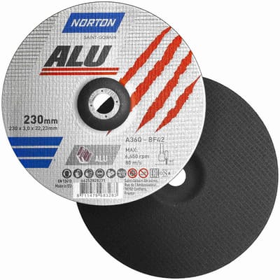 Doorslijpschijf Aluminium 230 mm voor Metaal en Aluminium (5 stuks)