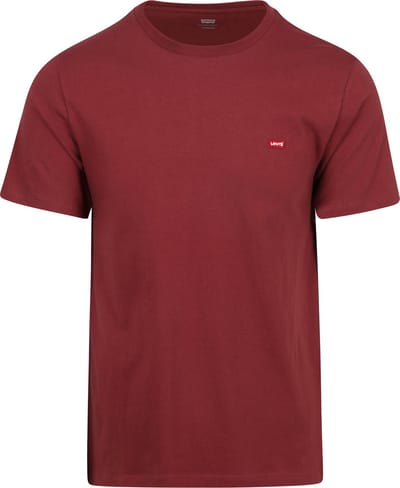 Levi's T-shirt Original Oxblood Rood - Maat M - Heren - Casual T-shirts