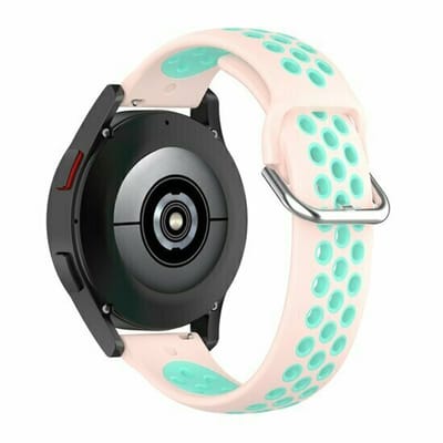By Qubix - Siliconen sportbandje met gesp - Roze + turquoise - Geschikt voor Xiaomi Redmi Watch 5 Active / Redmi Watch 5 Lite