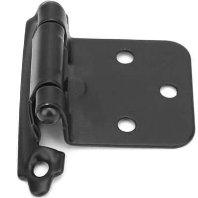 10 Pièces Charnière d'Armoire à Ressort Auto-Fermante Américaine en Acier Accessoires de Décoration pour la Maison(noir) noir