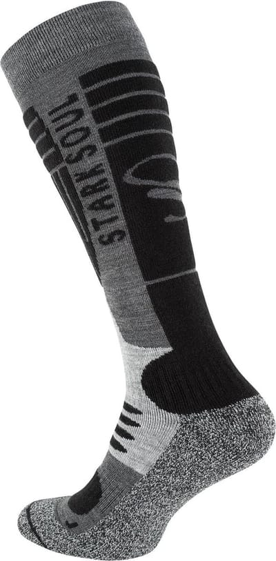 2 paar Ski- en snowboardkousen - Stark Soul - Zwart/Grijs - Maat 39/42