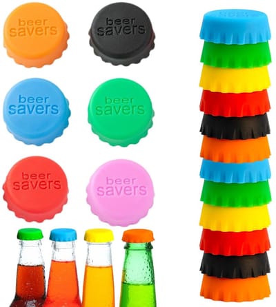 Ultiluxe® Flessendoppen - 12 Stuks - Siliconen Flessluiters - Bierfles Doppen - 3 cm - Flessluiting - Herbruikbaar - Lekdicht - Kleurrijk