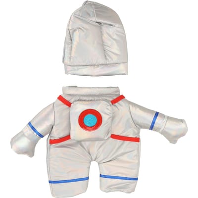 Costume d'astronaute pour chien, mignon, amusant, élégant et ample, pour fête de Noël ou d'Halloween L white