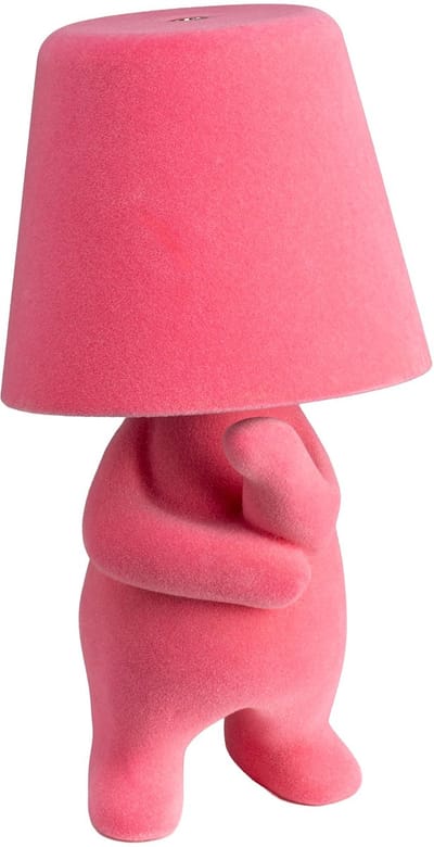 Luxus Europe - Bins Brother Tafellamp Roze Mr What - Decoratieve LED Designlamp - Draadloos - Dimbaar - 3 Lichtkleuren - Touchbediening