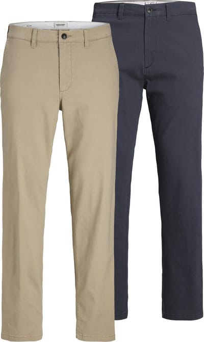 JACK&JONES - JPSTKANE DAVE CHINO 2PK MP NOOS - Heren - Broeken