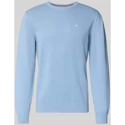 sweatshirt met ronde hals en gestikt logo