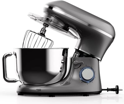Aurixi® Mixer met Mengkom - Keukenmachine - Keukenrobot - Inclusief Extra Accessoires - Antraciet- ‎43cm x 36cm x 27cm; 6.58 kg