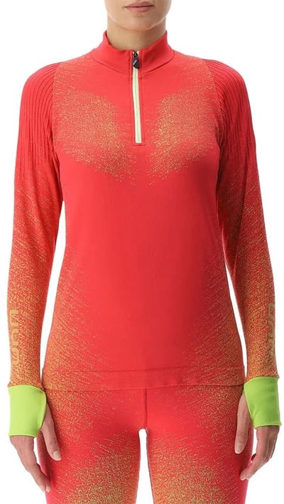 Uyn Running Exceleration T-shirt Met Lange Mouwen Oranje,Roze M Vrouw