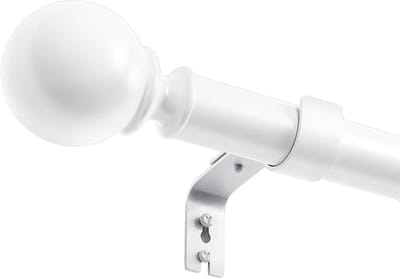 Gordijnroede Set - Venster Roede - Gordijnen Ophangen - Verstelbare Lengte - 71-435 cm - Wit