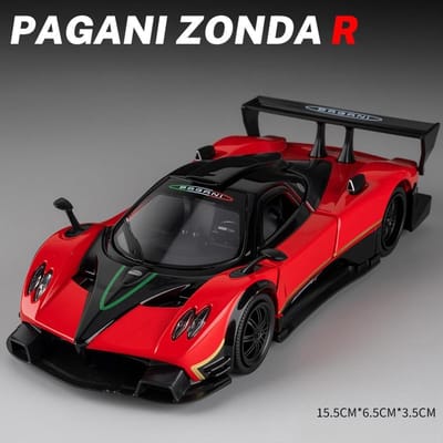 1:32 Pagani Huayra Bc Zonda R Miniature Voiture de Sport Alliage Moulé Sous Pression Modèle Jouets Son Lumière Tirer en Arrière Portes Ouvertes Véhicule Cadeaux Garçons