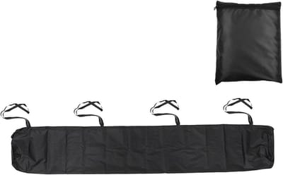 Luifel Beschermhoes - Terras Overkapping Cover - Bescherming Buiten - Waterdicht Scheurvast Materiaal - 35 Meter Lengte - Zwart