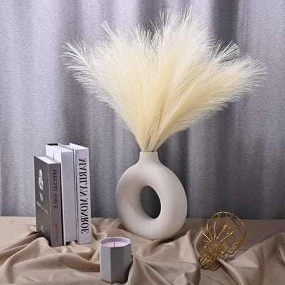 Gedroogd pampasgras decoratie, 30 stuks, 55 cm - Boho Home Deco - Droogbloemen - Pluizige kunstbloemen.