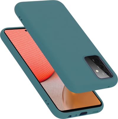 Cadorabo Hoesje geschikt voor Samsung Galaxy A72 4G / 5G in LIQUID GROEN - Beschermhoes gemaakt van flexibel TPU silicone Case Cover