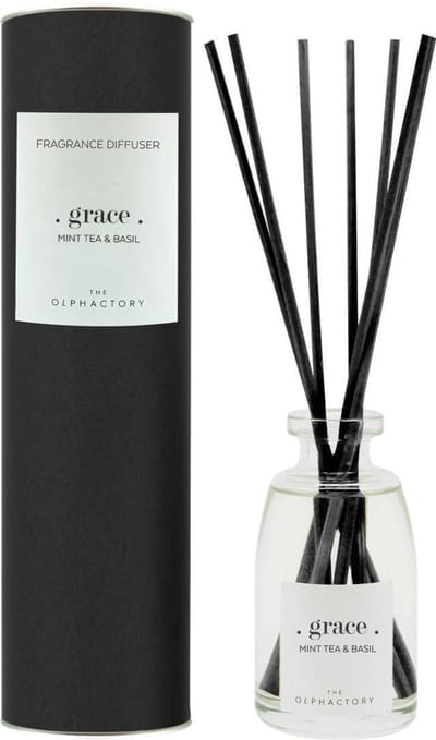 The Olphactory Luxe Geurstokjes | Reed Diffuser #grace- zoete muntthee en basilicum