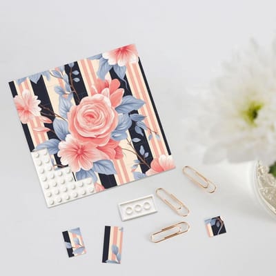 Bouwsteen Puzzel - Fotoblokken Decoratie - Creatief Hobby - Dubbelzijdig Ontwerp - Mini Blokken - Wit