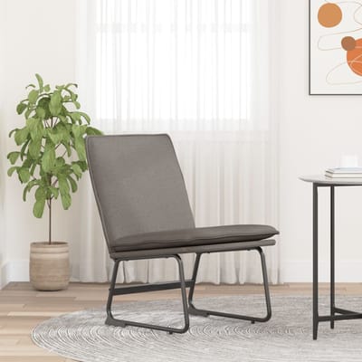 vidaXL - Loungestoel - 52x75x76 - cm - stof - taupe