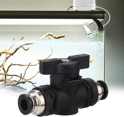 2-Weg Ball Valve voor Aquarium - Handmatige CO2 Regulator met Schakelaar voor 6mm Luchtpijp en Luchtstroomregeling