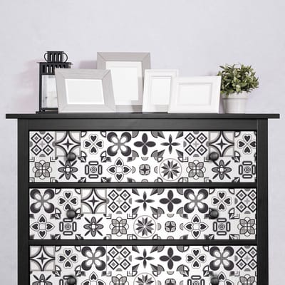 Meubeldecoratiestickers - Zelfklevende stickers voor keuken en woonkamer - 30 Rodriguez meubeltegelstickers - 30 stickers 20x20cm