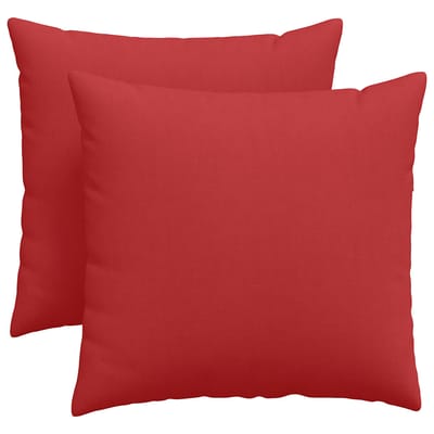 vidaXL - Zitkussens - 2 - st - Stof - Rood - 45 - x - 45 - cm