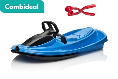 Tuilana ®- Sneeuwslee - Bobslee - Stratos - Blauw - Extra stevig - Met GRATIS sneeuwbalgrijper