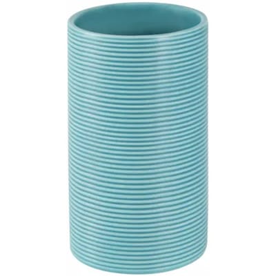 Spirella Tandenborstelhouder Tube Ribbed – Tumbler Badkamer Beker voor Tandenborstel en Tandpasta – Badkamer Accessoires 6 x 10,5 cm